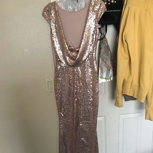 Rose Gold Prom Dress